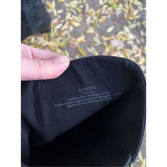 Karl Lagerfeld Paris Leather Boots 6.5 M Low Heel Mod 60s Style - Picture 6 of 16